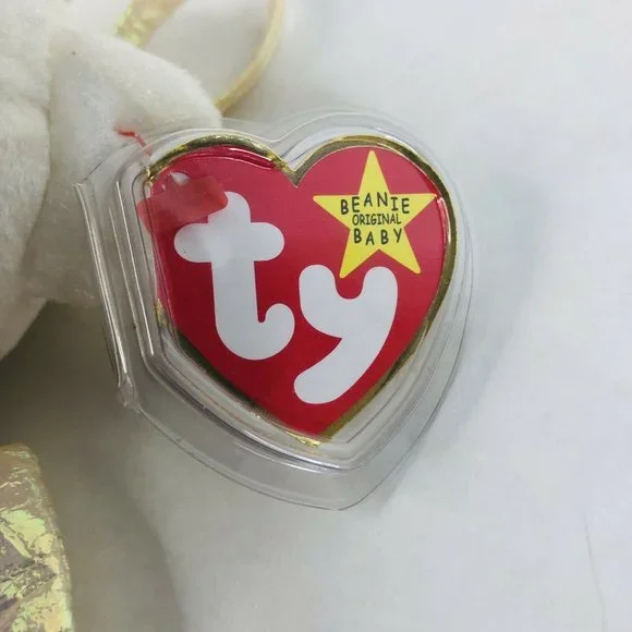 2 TY Beanie Babies Halo and Halo II Bear Angels Plush Bean Bag Stuffed Animal - Picture 4 of 7